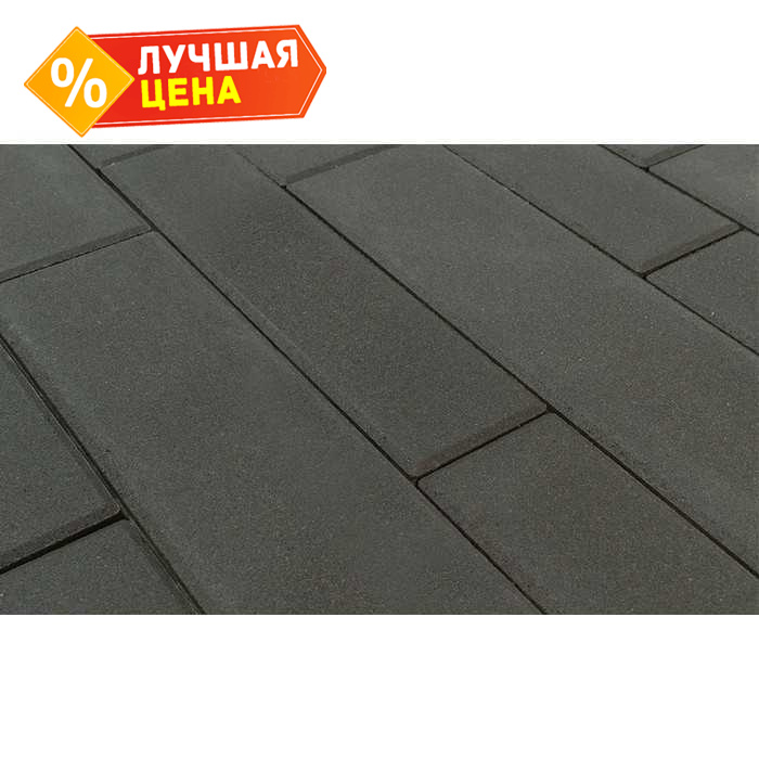 Плитка тротуарная BRAER Домино серый, 120/160x60 мм