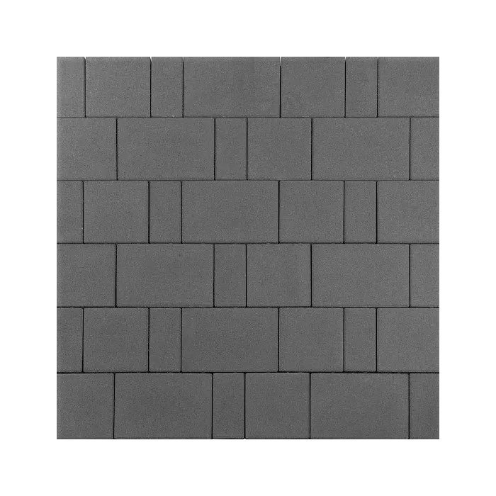 Тротуарная плитка 342 Механический завод Новый Город 60 мм Темно-серый