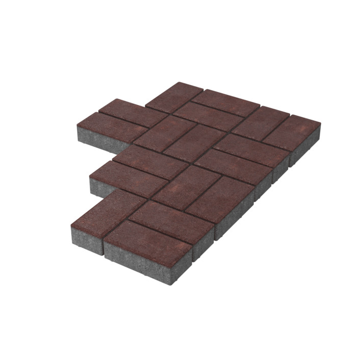 Брусчатка Stellard 200х100х60 мм Бордовый
