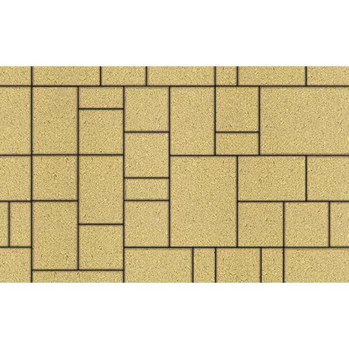 Плитка тротуарная Мюнxен Б.2.Ф.6см гранит желтый